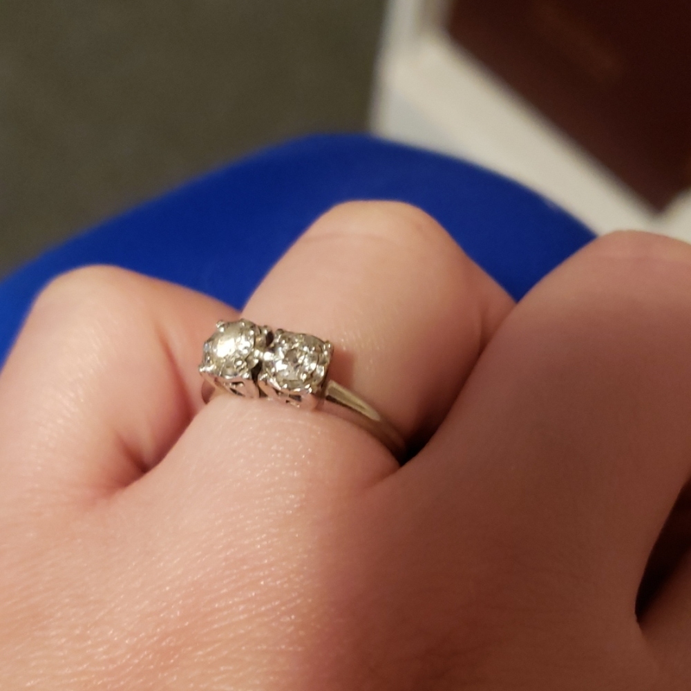 Two Stone Diamond Ring